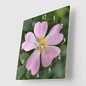kleine roze bloem vierkante klok (Hoek)