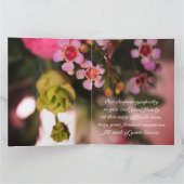 Kleine roze bloemen kaart (Binnen)