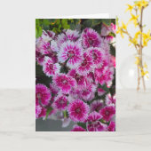 Kleine Roze Bloemen Lege Notitiekaart (Gele Bloem)