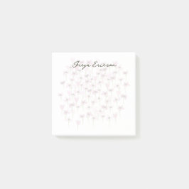 Kleine roze bloemen Post-it® notes Sjabloon