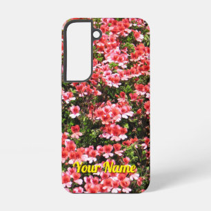Kleine roze bloemen - samsung galaxy hoesje
