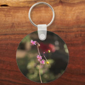 Kleine roze bloemen sleutelhanger (Voorkant)