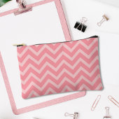 Kleine Roze Chevron Accessoire Pencil Cosmetische  Etui