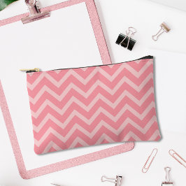 Kleine Roze Chevron Accessoire Pencil Cosmetische Etui