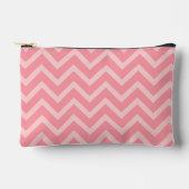 Kleine Roze Chevron Accessoire Pencil Cosmetische Etui (Voorkant)