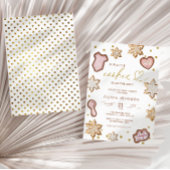 Kleine Roze Cookie Baby Shower Peperkoek Winter Kaart