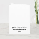 Kleine Roze Cyclaam Feestdagen Kaart (Achterkant)