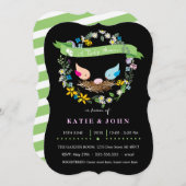 Kleine roze eieren | Uitnodiging tot Baby shower (Voorkant / Achterkant)