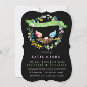 Kleine roze eieren | Uitnodiging tot Baby shower (Voorkant)