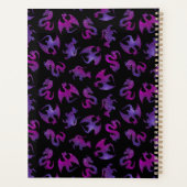 Kleine Roze en Paarse Ruimtedraken Planner (Achterkant)