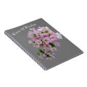 Kleine roze Floret Spiral Notitieboek (Rechterzijde)