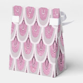 Kleine roze glazen zeemeerminnende visschaaltjes bedankdoosjes (Achterkant)