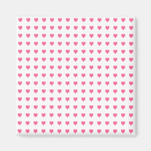 Kleine Roze Hartjes Magneet (Voorkant)