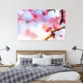 Kleine Roze Kersenbloesem Schoonheden in de Lente Canvas Afdruk (Insitu (Slaapkamer))