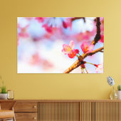 Kleine Roze Kersenbloesem Schoonheden in de Lente Canvas Afdruk (Insitu (Woonkamer))