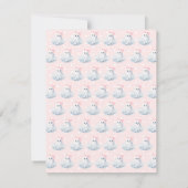 Kleine Roze Kleine Baby Boo Douche Bedankt Kaarten (Achterkant)