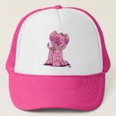 Kleine roze olifantenhoed trucker pet (Voorkant)