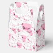 Kleine Roze Piggies Viering Favor Box Bedankdoosjes (Geopend)