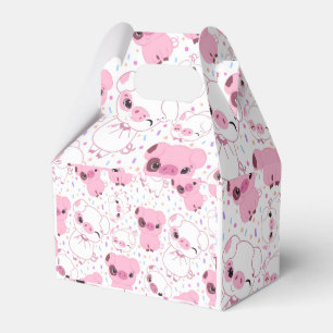 Kleine Roze Piggies Viering Favor Box Bedankdoosjes