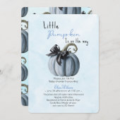 Kleine roze pompoenboog is onderweg2 kaart (Voorkant / Achterkant)