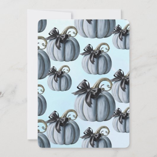 Kleine roze pompoenboog is onderweg2 kaart (Achterkant)