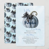 Kleine roze pompoenboog is onderweg3 kaart (Voorkant / Achterkant)