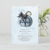 Kleine roze pompoenboog is onderweg3 kaart (Staand voorkant)