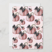 Kleine roze pompoenboog is onderweg3 kaart (Achterkant)