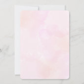 Kleine roze pompoenboog is onderweg kaart (Achterkant)