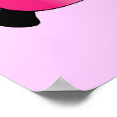 Kleine roze pony kinderkunst poster (Hoek)