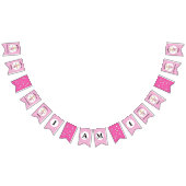 Kleine roze prinses Birthday Banner voor haar (Alle)