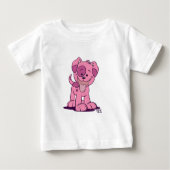 Kleine roze puppy Baby Kleding (Voorkant)