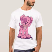 Kleine roze puppy kinderen T-shirt (Voorkant)