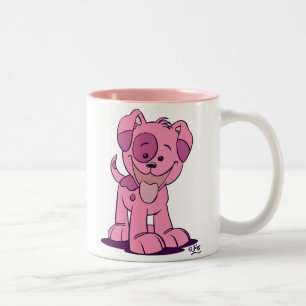 Kleine roze puppy mok