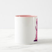 Kleine roze puppy mok (Center)