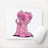 Kleine roze puppy muismat (Met muis)