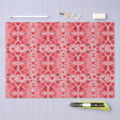 Kleine roze rode harten Valentijnen Tissuepapier (Craft)