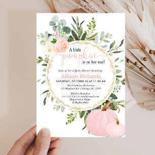 Kleine roze roze baby shower kaart