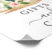 Kleine roze roze Baby showers cadeaus en Kaarten Poster (Hoek)