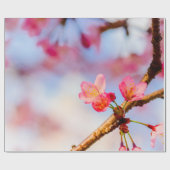 Kleine roze Sakura-schoonheid in het voorjaar Cadeaupapier (Vlak)