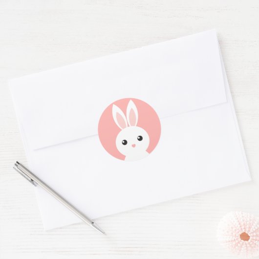 Kleine roze Sticker (Envelop)