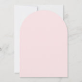 kleine roze strik | doop kaart (Achterkant)