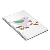 Kleine roze vogel notitieboek (Rechterzijde)