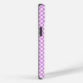 Kleine Roze Witte Geruite Persoonlijke Aanpassing Case-Mate iPhone Case (Achterkant / Rechts)