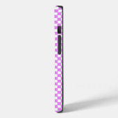 Kleine Roze Witte Geruite Persoonlijke Aanpassing Case-Mate iPhone Case (Achterkant / Links)