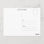 Kleine Roze Zeepaard Briefkaart (Achterkant)