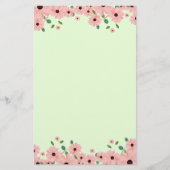 Kleine roze zomerlander briefpapier (Voorkant)