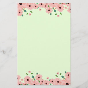 Kleine roze zomerlander briefpapier