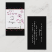  kleine Rozen met Visitekaartjes van Butterflies (Voorkant / Achterkant)