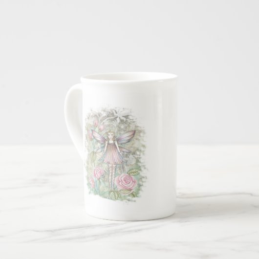 Kleine Rozenfee Porselein Kop (Links)